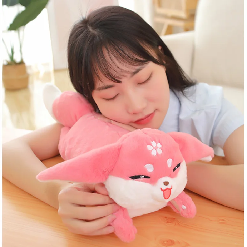 Lusy Store LLC Genshin Impact Yae Miko Fox Cosplay Plush Toy Cartoon Stuffed Animals Plushies Doll Pillow Anime Soft Gifts Plush