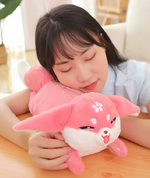 Lusy Store LLC Genshin Impact Yae Miko Fox Cosplay Plush Toy Cartoon Stuffed Animals Plushies Doll Pillow Anime Soft Gifts Plush