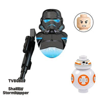 Star Wars Mandalorian Mini Robot Figure Toy - Han Solo, C-3PO, Leia, Darth Vader, Boba Fett Blocks TV8062