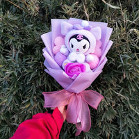 Kuromi My Melody Cinnamoroll Hello Kitty Plush Bouquet Woman Valentine's Day Girls Christmas Gifts Kuromi-24