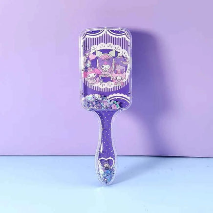 Cartoon Sanrio Air Cushion Comb Kuromi Cinnamoroll MyMelody Anime Girl Kawaii Comb Cartoon Square Massage Comb Accessories style 11