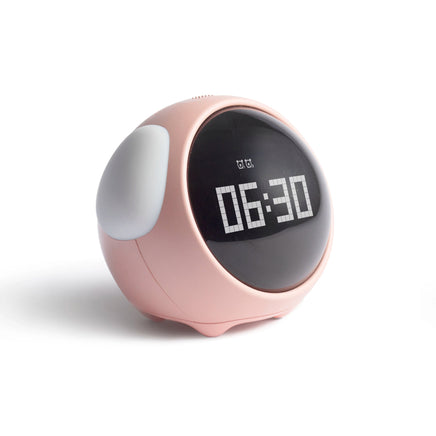 Child Alarm clock Digital Emotion Table Clock WIth Light Cute Cartoon Alarm Clock For Kids Pink