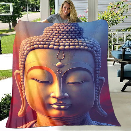 Buddha Sakyamuni Buddhism Faith Religion Soft Plush Blanket, Flannel Blanket Throw Blanket for Living Room Bedroom Bed Sofa Pray 29