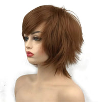 StrongBeauty Halloween Wig Blue Assassination Classroom Akabane Karma Cosplay Wigs Red Synthetic Hair color1048 6inches