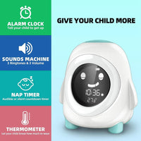 ABVA-Kids Alarm Clock, Alarm Clock for Kids, Ready to Wake Up Sleep Trainer, Colorful Night Light, Nap Timer Lusy Store