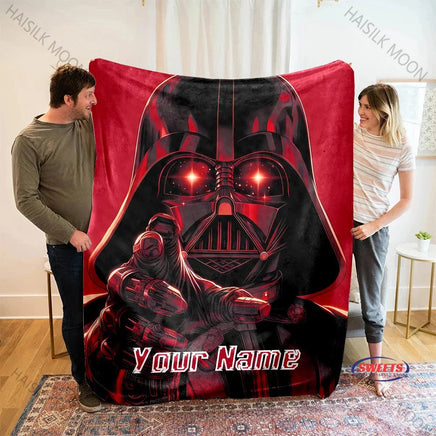 DIY Classic Star-Wars Blanket Custom Name Personalized Blanket Soft Comfortable Shawl Office Four Seasons Blanket Special Gifts Style C