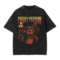 Men Y2K Basic Cotton T-Shirts Summer Bonnie Funny FNAF At Freddys Round Neck Fashion Tee Shirt Custom DIY Oversize Tops 13