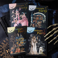 20 Sheets Gothic Dark Midnight Party Scrapbook Stickers Book Halloween Cute Bullet Journaling Decor Stationery Sticker