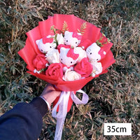 Hello Kitty Bouquet Anime Kuromi My Melody Plush Toys Kawaii Christmas Girl Valentine's Day Birthday Gifts Plush bouquet-4