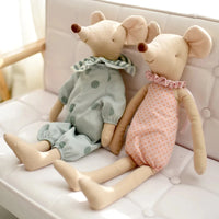 Cute Baby Mouse Plush Toys Stuffed Animal Mouse Dolls Lovely Rat with Clothes Kids Birthday Gifts