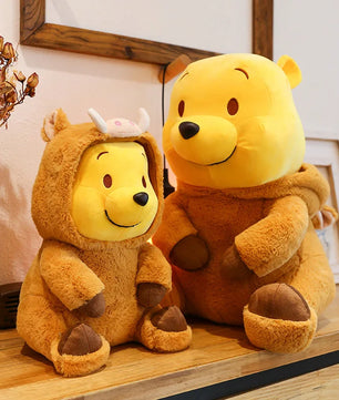 Lusy Store LLC Winnie The Pooh Stuffed Plush Toys Kawaii Bear Cosplay Squirrel Plushies Gifts for Children Stuffed Animal