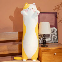 Dinosaur Pig Rabbit Bear Husky Duck Plush Toys Stuffed Soft Long Sleep Pillow Doll Cushion Kids Girls Gift Yellow