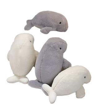 Lusy Store LLC Manatee Stuffed Animal – Soft & Lifelike Plush Toy – 16in/20in (40cm/50cm) – Lusy Store Stuffed Animal