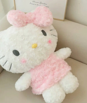 Lusy Store LLC Big Size Hello Kitty Plush Toy Stuffed Anime Cat Doll Xmas Gifts Plush
