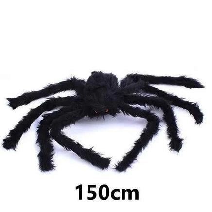 Halloween Decoration Prop Spider Horror Halloween Decoration Party Prop Outdoor Giant Spider Decoration 30-200cm Black Spider Approx 150cm
