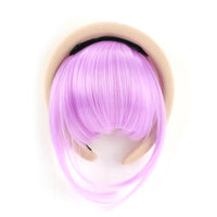 Front Hair Bangs Hair Synthetic Extensions With Magic Paste hair Bands Bangs Wigs Synthetic Wigs Headband for Halloween 72C 6inches CHINA