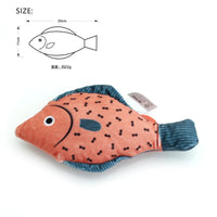 Cat Toy Catnip 3D Simulation Fish Saury Goldfish Kitten Toys Pillowfish Interactive Sounding Cat Chew Bite Plush Toy Cat Supply Fish 01
