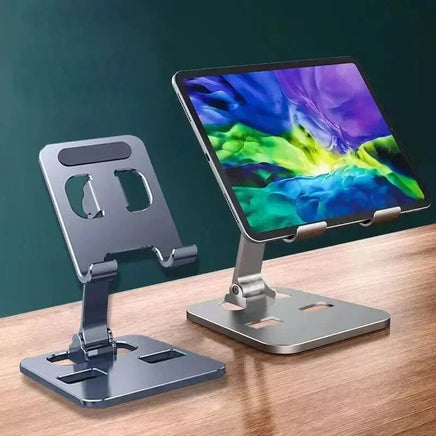 Tablet Holder Universal Aluminum Alloy Portable For iPad Adjustable Flexible Folding Lazy Desktop Live Mobile Phone Stand Mount Lusy Store