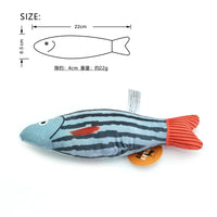 Cat Toy Catnip 3D Simulation Fish Saury Goldfish Kitten Toys Pillowfish Interactive Sounding Cat Chew Bite Plush Toy Cat Supply Fish 04