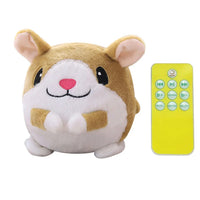 Interactive Moving Dog Ball, Cartoon Pig Plush USB Rechargeable Toy, Washable & Talking Pet Toy for Dogs & Cats Hamster