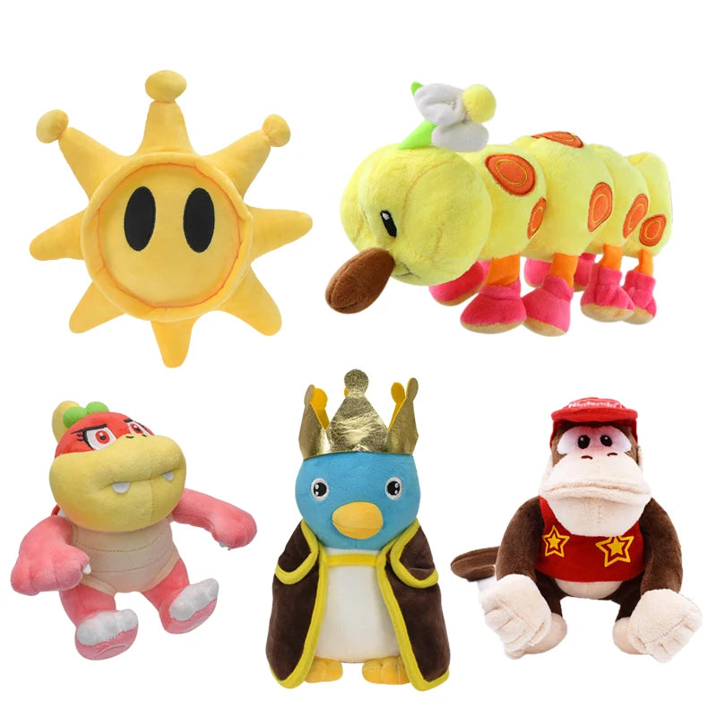 Lusy Store LLC 25 Styles Mario Plush Toys Luigi Princess Peach Toad Diddy Kong Koopa Troopa Bowser Jr Anime Stuffed GIfts Plush