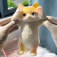 Squishy Cute Flocking Cat Stress Relief Toy, Extra Large Sensory Fidget Toys for Kids Adults Anxiety Relaxation, Squeeze Gift Lusy Store