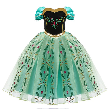 Girls Princess Dress Kids Cinderella Snow White Aurora Sofia Rapunzel Cinderella Halloween Costume 1