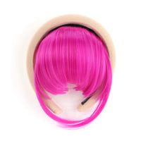 Front Hair Bangs Hair Synthetic Extensions With Magic Paste hair Bands Bangs Wigs Synthetic Wigs Headband for Halloween 2405 6inches CHINA