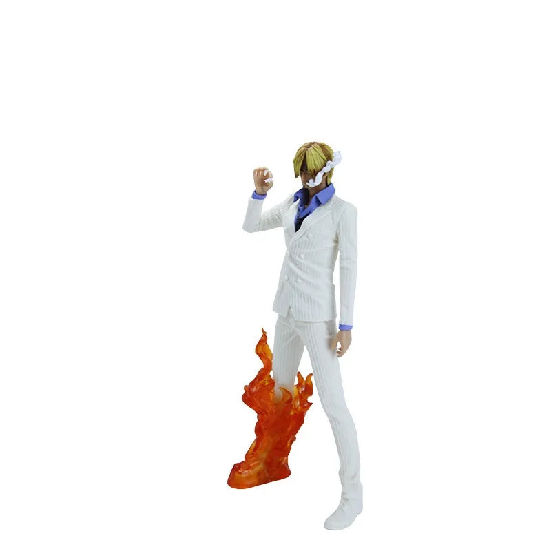 Lusy Store LLC One Piece Series Handheld White Suit Exquisite Model Ornament Action Figure