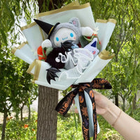 My Melody Kuromi Stuffed Animals Plush Toy With Roses Creative Bouquets Christmas Halloween Gifts 17
