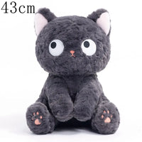 Funny Three Poses Fat Black Cat Plush Stuffed Animals For Boys and Girls Children Gift B-43cm CHINA
