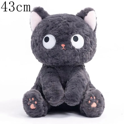 Funny Three Poses Fat Black Cat Plush Stuffed Animals For Boys and Girls Children Gift B-43cm CHINA