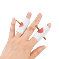 5/10Pcs Fake Nail Through Finger With Blood Bandage Fool Toy Halloween Prank Magic Prop Joke Magic Funny Gadgets Magic Trick Toy