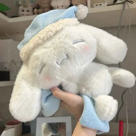 Sleeping Cinnamoroll Plush Doll Toy Cute Puppy Children Soothing Sleep Companion Doll Body Pillow Room Sofa Decoration Gift