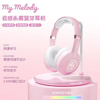 Kuromi Bluetooth Headphone Wireless Headsets Anime Cartoon Stereo Cinnamoroll Headset Earphone with Mic Fashion Gifts MLD