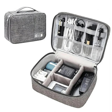 Cable Storage Bag Waterproof Digital Electronic Organizer Portable USB Data Line Charger Plug Storage Bag Travel Cable Organizer Lusy Store