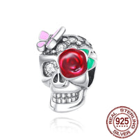 Gothic 2025 Charms 925 Sterling Silver Halloween Nightmare Skull Skeleton Beads Fit Snake Chain Bracelet Necklace DIY Jewelry BMT529