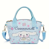 Lovely Sanrio Cinnamoroll Hello Kitty Tote Handbag Stylish Versatile with Adorable Kuromi Mymelody Prints Perfect Shoulder Bag cinnamoroll