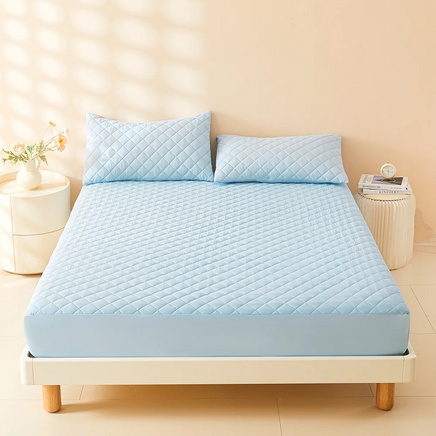 1pc 3D Air Fabric Thick Mattress Cover, 100% Waterproof Mattress Protector, Soft and Breathable Fitted Bed Sheet (No Pillowcase) Lusy Store