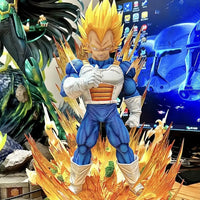 Lusy Store LLC Dragon Ball Gk Model Anime Figure Super Saiyan Vegeta 14.2inch Majin Vegeta Large Statue Room Decor Ornament Gift Toys Action Figure