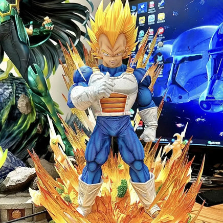Lusy Store LLC Dragon Ball Gk Model Anime Figure Super Saiyan Vegeta 14.2inch Majin Vegeta Large Statue Room Decor Ornament Gift Toys Action Figure