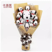Snoopy Plush Bouquet Cute Doll Flower Puppy Graduation Gift A