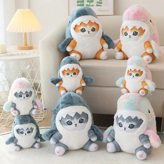 Lusy Store LLC Shark Cat Plush Soft Cute Stuffed Animal Gift Home Decor Plush