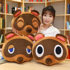Lusy Store LLC 3 Style Animal Crossing Plush Pillow Doubutsu No Mori Cofa Cushion Tom Nook Foxes Anime Stuffed Gift Plush