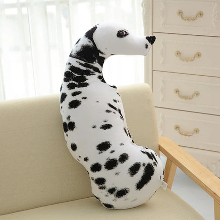 3D Cute Curved Dog Pillow 50cm Pillow Realistic Animal Funny Dog Head Role Playing Home Decoration Sofa Ornament Lusy Store