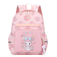 Hello Kitty Cartoon Printed Student School Bag Female Large Capacity Children's Night Reflective Casual Simple Backpack D