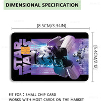 Amine S-Star-W-Wars Anime Cartoon Bear Skin Sticker Film Tape Case For Big Credit Debit Card Front Side Lusy Store