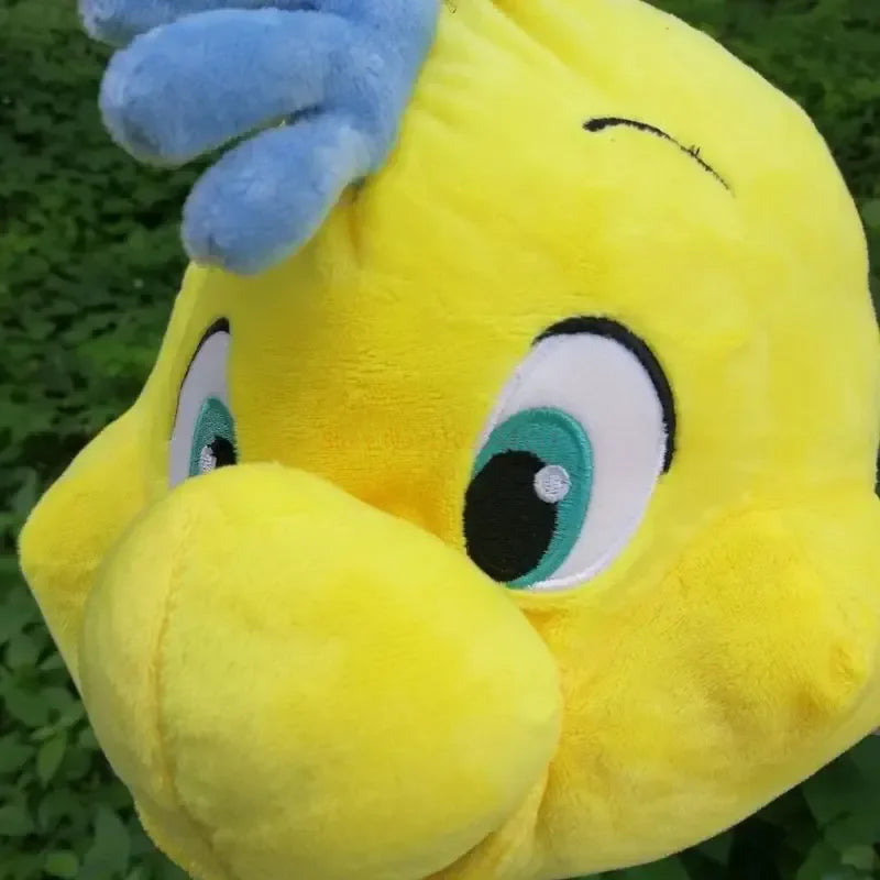 Lusy Store LLC Flounder Ariel The Little Mermaid Princess Plush Stuffed Dolls Cartoon Chubby Pillow For Child Girl Gift Plush