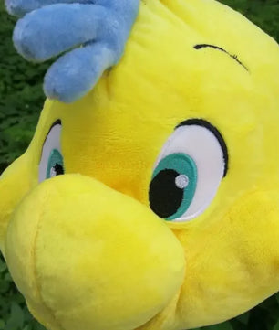 Lusy Store LLC Flounder Ariel The Little Mermaid Princess Plush Stuffed Dolls Cartoon Chubby Pillow For Child Girl Gift Plush