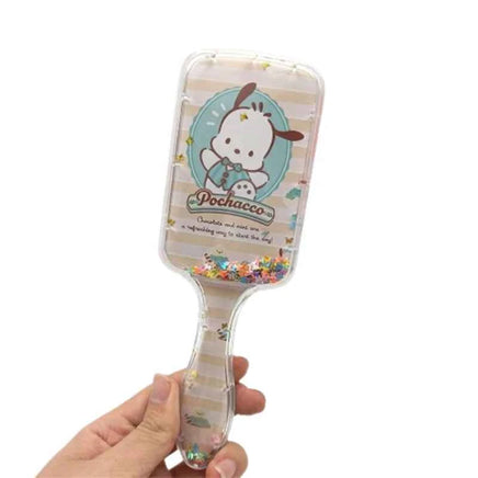 Cartoon Sanrio Air Cushion Comb Kuromi Cinnamoroll MyMelody Anime Girl Kawaii Comb Cartoon Square Massage Comb Accessories style 1